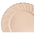thumbnail image 7 of " OCCASIONS " 240 Plates Pack, Heavyweight Wedding Party Disposable Plastic Plates (7.5'' Appetizer/ dessert plate, Blossom in Blush & Gold), 7 of 7
