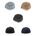 thumbnail image 1 of 5 Unids Retro Hombres Casual Docker Hat Sólido Brimless Skullcap Sailor, 1 of 7