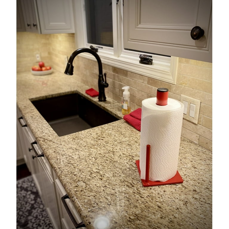 Paper Towel Holder Welded Aluminum Red