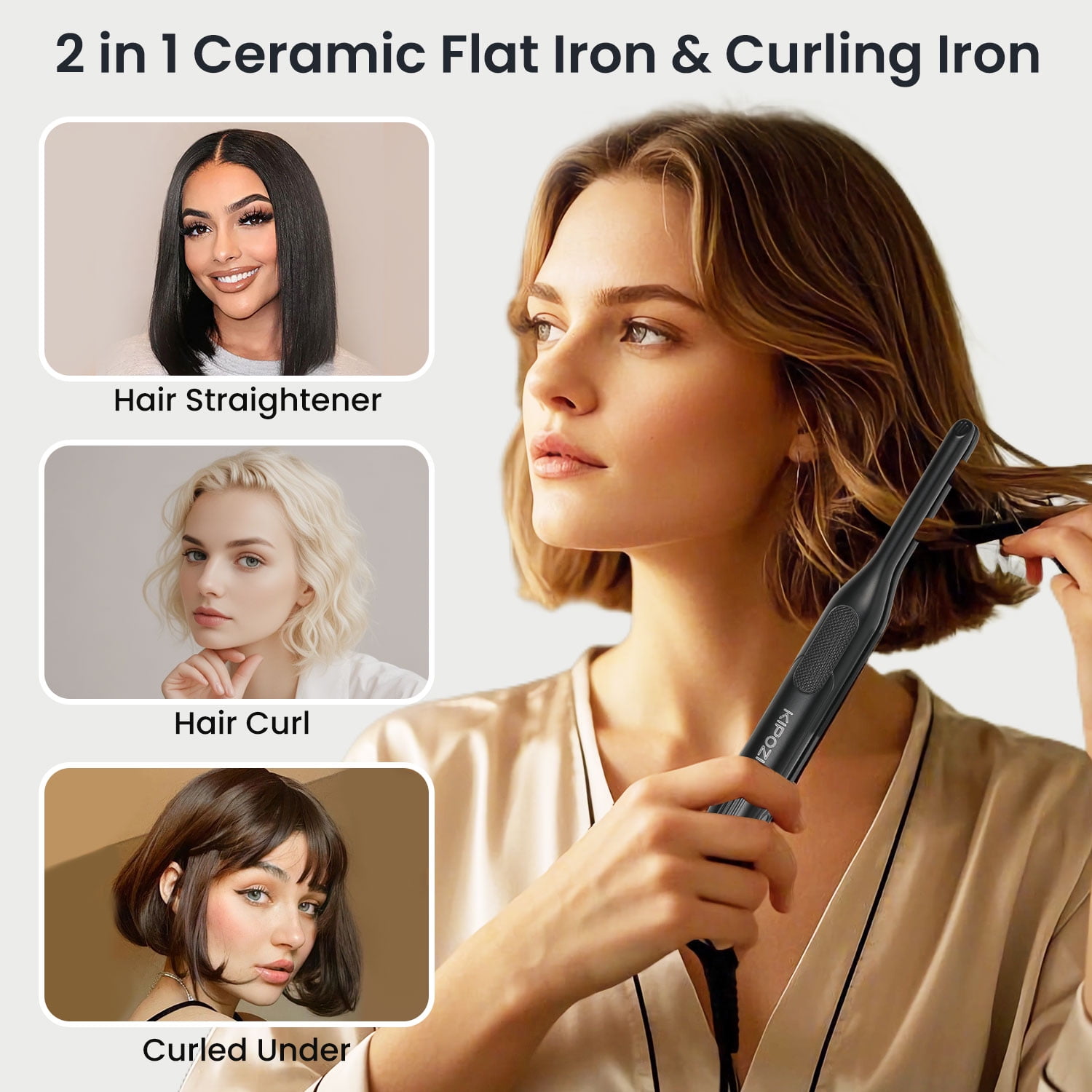 how to curl hair with mini flat iron