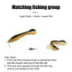 thumbnail image 4 of Cebo artificial de PVC 10cm/4in cebos falsos para herramienta de pesca al aire libre (vino tinto), 4 of 5