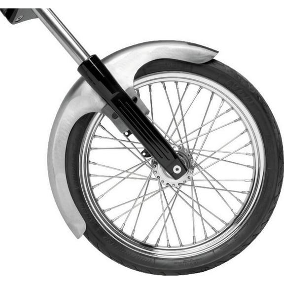 Bikers Choice Outlaw Raw Front Fender Wide Glide 21 Inch Wheel Undrilled Custom