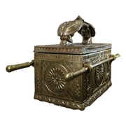 Ebros Gift Matte Gold Ark ofCovenant 24.25” Polyresin Sculpture