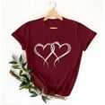 thumbnail image 5 of YueHuiYing Valentines Day Shirts for Women Cute Love Heart Shirts Tee Tops Short Sleeve Tshirt Valentines Gifts for Her, 5 of 5