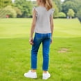 thumbnail image 2 of Girl Brunch Tshirts Ruffle Short Sleeve Tee Tops for Girls Crew Neck Spandex Thin Cute Basic Fall Summer Tee Shirt 2026 Clothes Regular Fit Country Concert Y2K 10 Years, 2 of 8