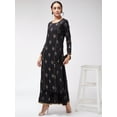 thumbnail image 3 of Pannkh Women's Foil Printed And Embroidered Long Kurta, 3 of 8