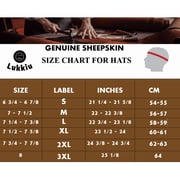 Sheepskin Trapper Hat - Genuine Leather Russian Ushanka Aviator Hat