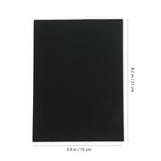DINHEAROM 2-Pack Black Dining Table Place Mats, and , 8.3 x 5.9 Inches