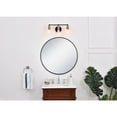 thumbnail image 2 of Serif 3 light brass and black Wall Sconce, 2 of 9