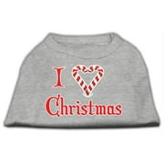I Heart Christmas Screen Print Shirt Grey XXL (18)