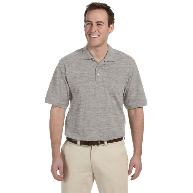 Alto para hombre 5.6 oz. Polo Easy Blend™ GRIS JASPEADO 3XT harriton M265T