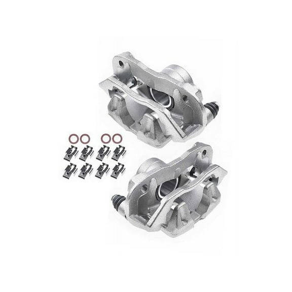 Front Brake Caliper Set 2 - Compatible with 1987 - 1993 Mazda B2200 2.2L 4-Cylinder - Autopart Premium