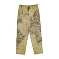 thumbnail image 6 of Uemuo Vintage World Map Pattern Women's Wide Leg Palazzo Lounge Pants with Pockets Light Weight Loose Comfy Casual Pajama Pants-Medium, 6 of 9