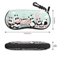 thumbnail image 2 of Bingfone Cute Panda Print Sunglasses Case Portable Travel Zipper Eyeglasses Case With Hook, 2 of 6