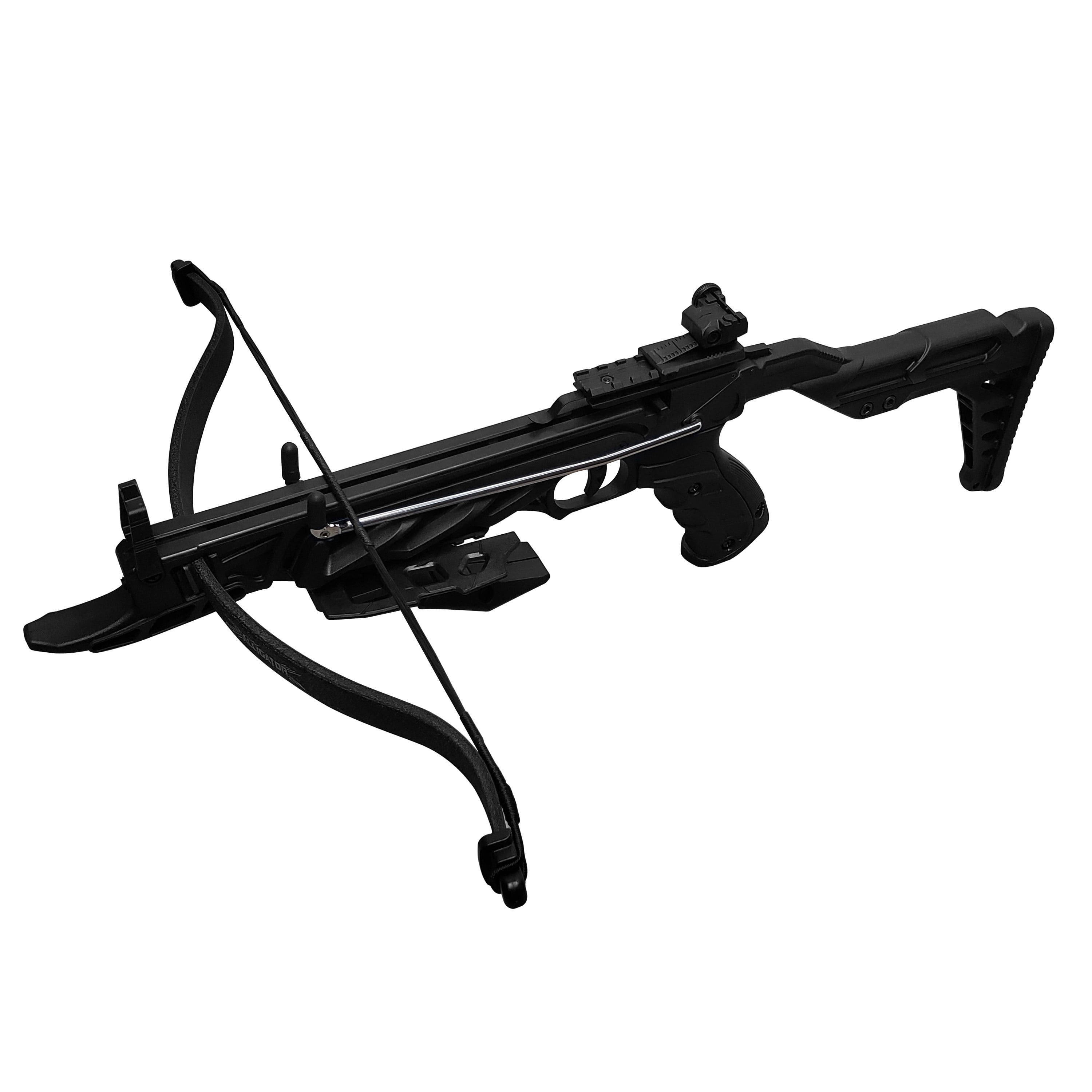 SAS Menace 80 Pound Self-Cocking Pistol Crossbow w/ Adjustable Stock + Handgrip