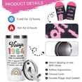 thumbnail image 5 of 60th Birthday Gifts for Women Parents Grandparents 60 Years Old Gifts- 20 oz Double-sided Vintage 1964 with Time Information Tumbler Cup（white） Turning 60- TW006, 5 of 6