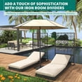 thumbnail image 4 of Bingirl Metal Privacy Screen Outdoor Garden Screens for Privacy Decorative-Copper Coin, 4 of 7
