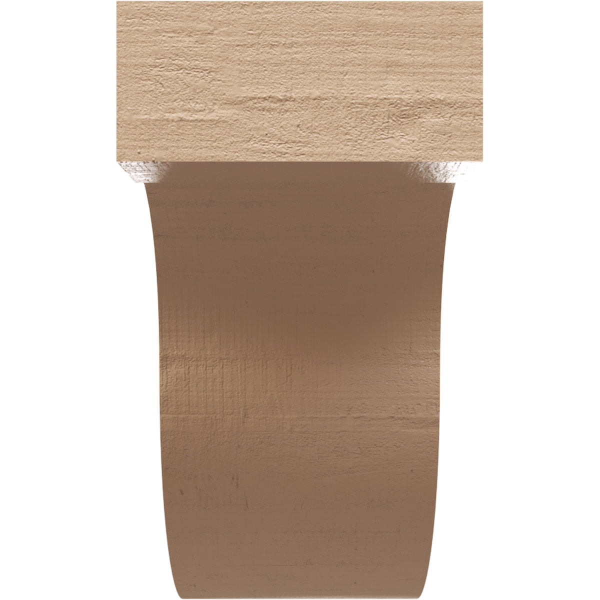 2"W x 6"D x 4"H Classic Del Monte Rough Cedar Woodgrain TimberThane Corbel, Primed Tan
