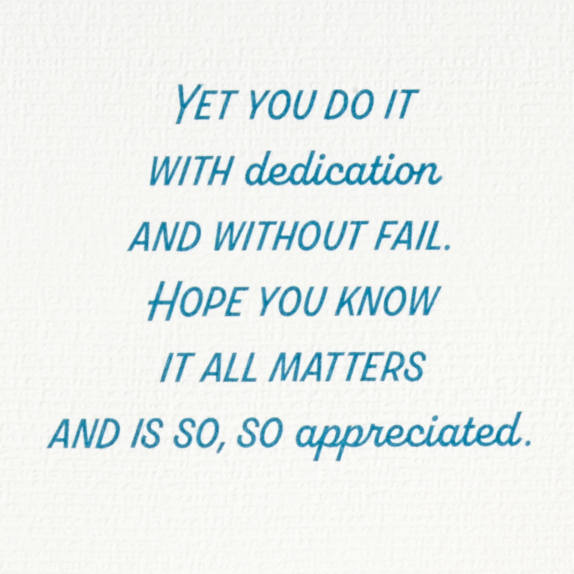 Hallmark Appreciation Card for Caregiver (What You Do To Help Others)