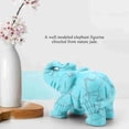 thumbnail image 4 of Decoración De Elefante De 2 Pulgadas Jade Natural Talled Crystal, 4 of 7