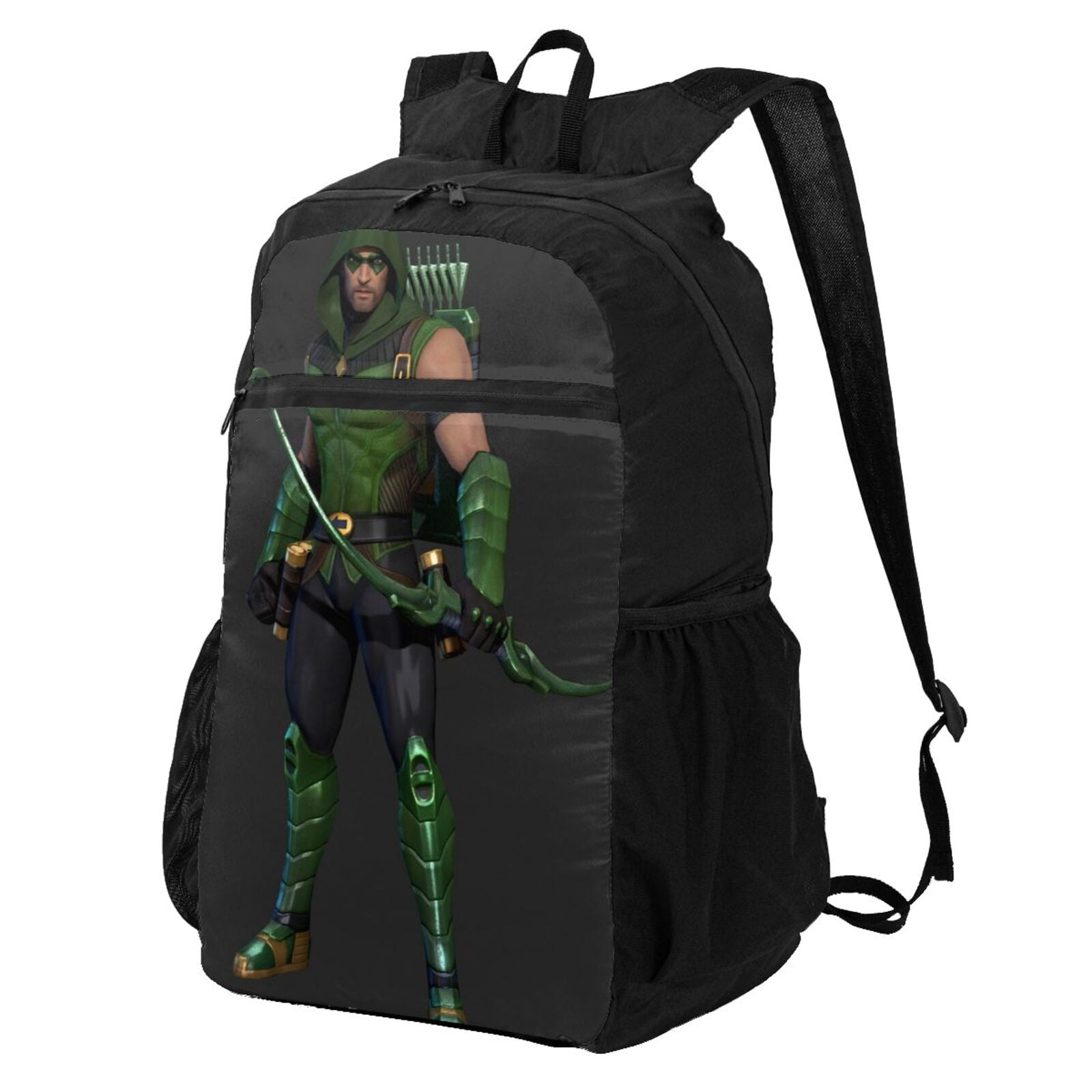 green arrow backpack