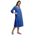 thumbnail image 3 of Moomaya Printed WoMen's Round Neck Nursing Sleepwear Cotton Nightdress, 3 of 6