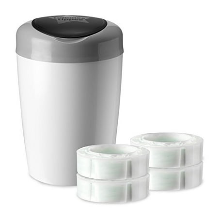 Tommee Tippee Simplee Diaper Pail With 4 Refill Cartridges -