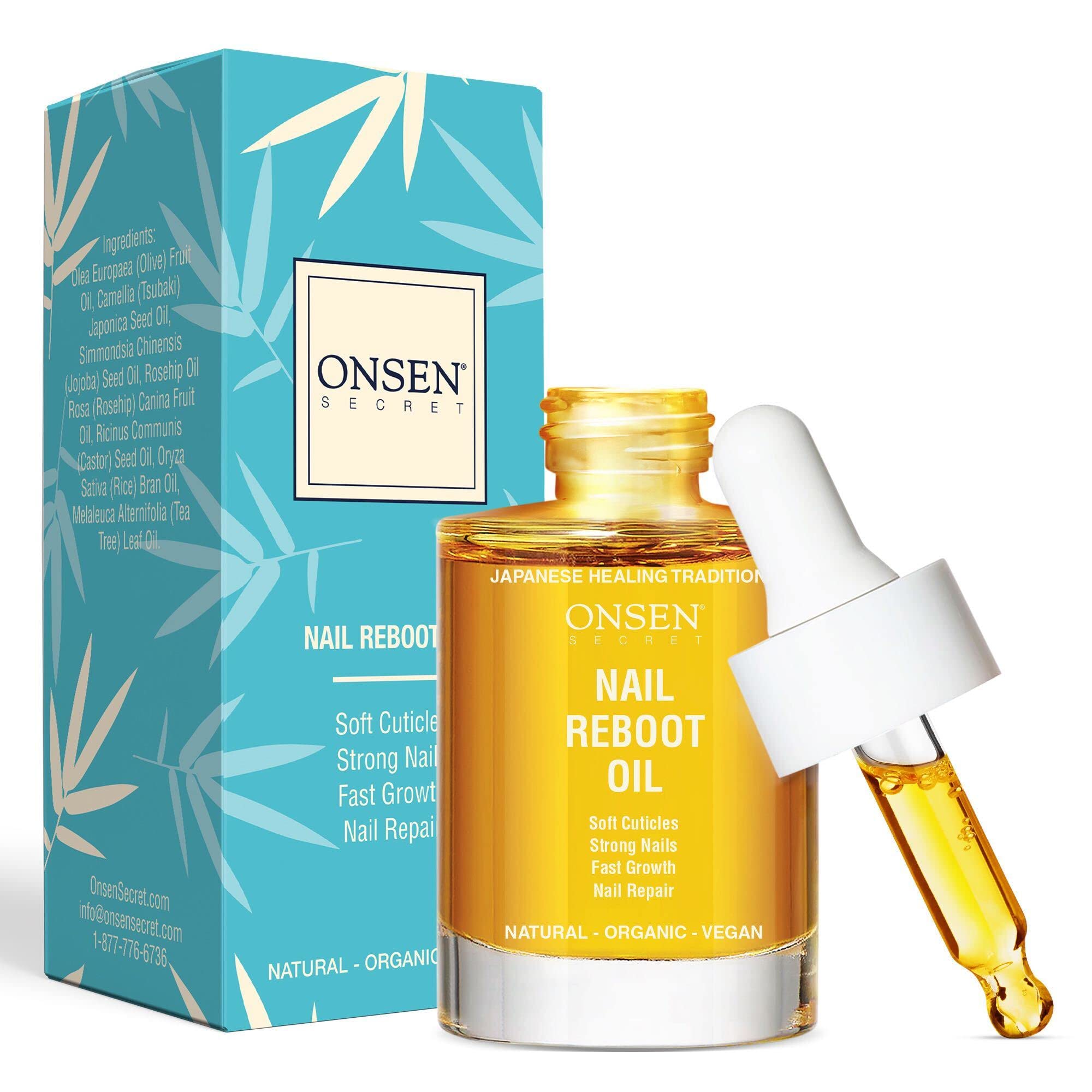 Onsen Nail Reboot Oil Japanese Natural Healing Minerals Cuticle Oil for Nails Repairs