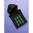 thumbnail image 3 of Smartprints Womens Graphic Hoodie Black - Alien Moods Cotton Blend Classic Fit, 3 of 4