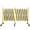 23 Feet, variant on Metal Expandable Barricade, 11 Feet Retractable Fence Outdoor, Mobile Safety Barrier Gate, Easily Assembled Expanding Gate with Casters, Collapsible Accordion Barricade Gate