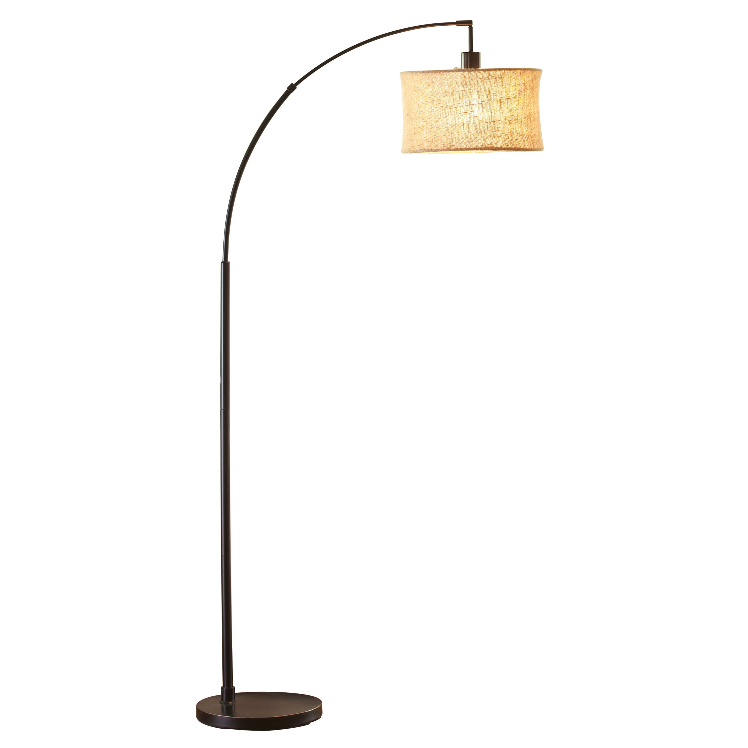 Better Homes And Gardens Burlap Bronze Arc Floor Lamp Design Better Homes And Gardens Orb Burlap Arc Floor Lamp Com