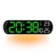 thumbnail image 1 of Relojes, relojes de pared, despertadores, relojes de mesa, reloj digital grande de 13,7 pulgadas con temperatura, fecha, horario de verano automático, luz nocturna, brillo automático y regulador de in, 1 of 7