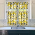 thumbnail image 3 of Farmhouse Wildflower Curtains 36 Inch Short - 3 Panel Vintage Country Set with Bohemian Floral Print, Rod Pocket Window Treatment for Spring Summer, 3 of 6