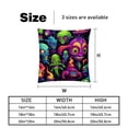 thumbnail image 5 of Alien Throw Pillow Covers Inserts with Unique Patterns - Set of 2 for Pillows Covers - Available in 16x16, 18x18, 20x20 Inches - Great for Throw Pillow Covers - Versatile for Various Occasions, 5 of 6