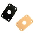 thumbnail image 3 of Plastic Curved Jack Plate Square Jackplate for Gibson Epiphone Les Paul Guitar Black Regtangle, 3 of 8