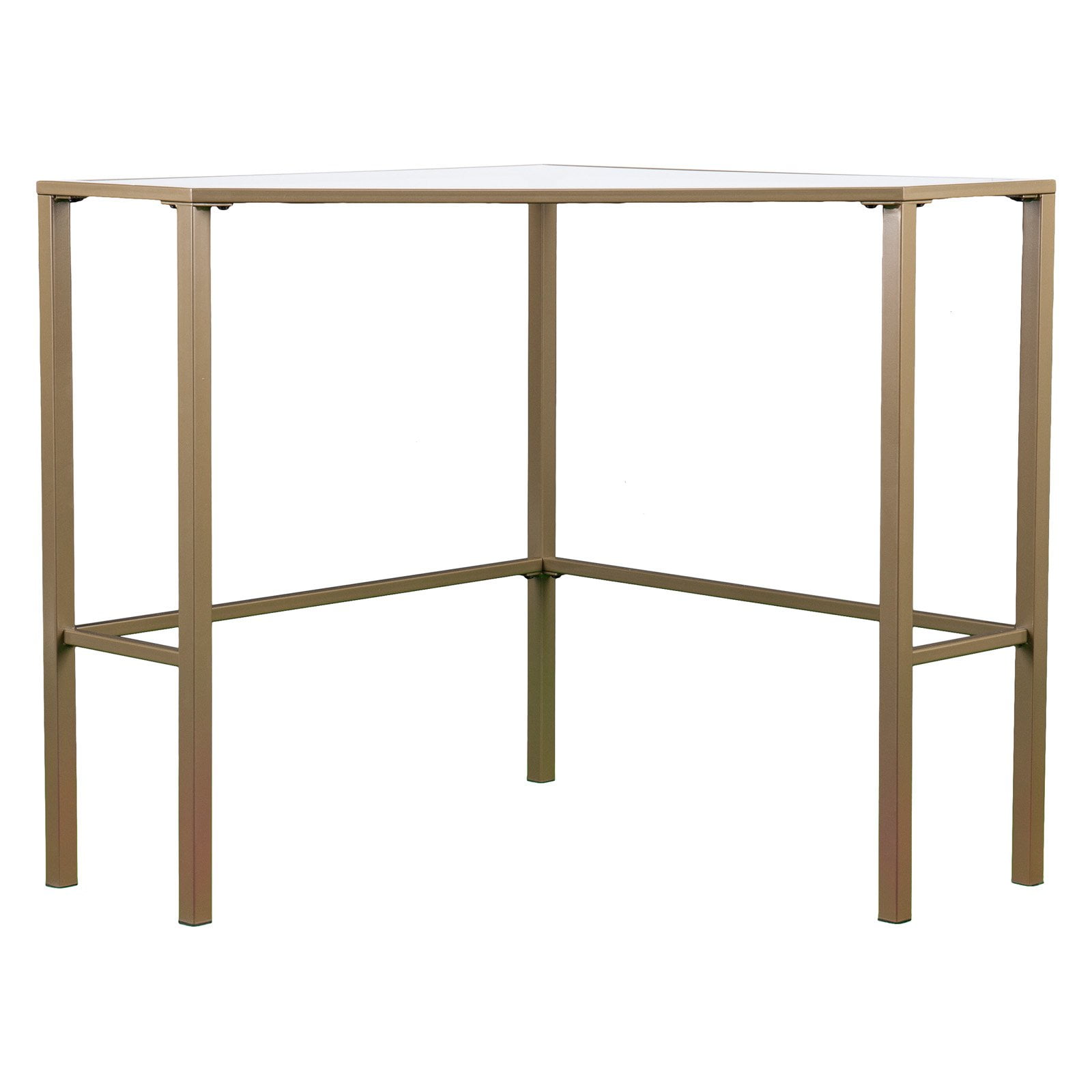 Southern Enterprises Keaton Metal Glass Corner Desk Walmart Com