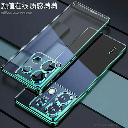 Case For Xiaomi Note 13 Pro 5G POCO X6 Luxury Electroplated Transparent Soft Silicone Back Cover For Redmi Note13 Pro Plus Funda