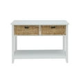 thumbnail image 4 of ACME Flavius 2-Drawer Wooden Console Table in White, 4 of 7
