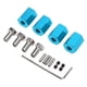 thumbnail image 4 of Estrela - Juego de 4 cubos hexagonales de rueda de 0.472 in, altura de 0.630 in con pasadores, universales de aluminio para vehículos de control remoto 1/10 1/12, color azul, 4 of 8