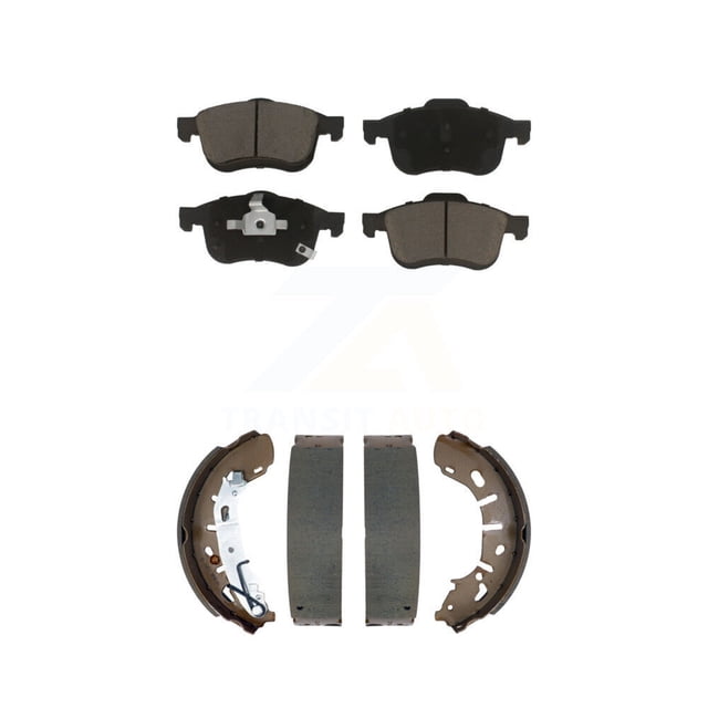 Transit Auto Front Rear Ceramic Brake Pads and Drum Shoes Kit for Car 2015-2021 Ram ProMaster City KCN-100766