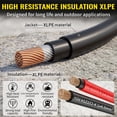 thumbnail image 3 of 12AWG Solar Extension Cable Kit, 20FT Red + 20FT Black Wire with Male and Female Connectors, 3 of 7
