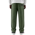 thumbnail image 5 of Hsovts Mens Wide Wale Corduroy Straight‑Leg Pants, Solid Relaxed Fit Vintage Casual Multi‑Pocket Street Trousers for Men Green 2xL, 5 of 5