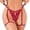 RD2, variant on MDUKONU Women's Garter Belt Panties Thong Strings Sheer Lace Floral Mid-rise Size: L RD3