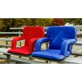 thumbnail image 2 of Camco Portable Stadium Seat | Ideal for Benches, Picnics, The Beach, Outdoor Concerts, Sporting Events, and More | Red (53096), 2 of 3
