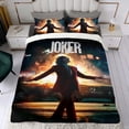 thumbnail image 4 of Película del Guasón Conjunto de sábanas temático, trío de piezas, cómodo y amigable con la piel, diseño único, regalo de decoración para el hogar para familiares, amigos y fans,140cm *210cm, 4 of 6