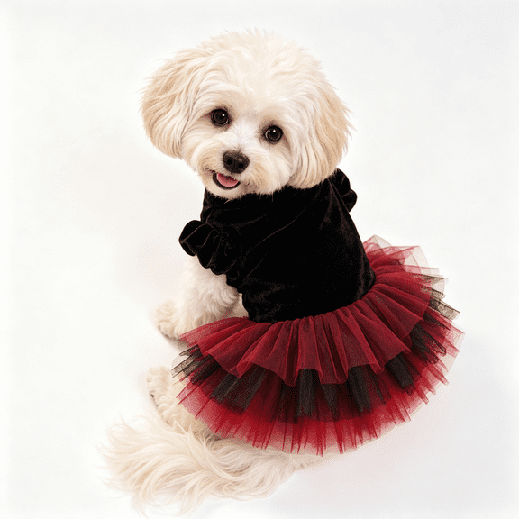 Dog Tutu Dress, Pirate Princess Halloween Pet Costume, Party Dress for Small Girl Dogs Kitten Chihuahua Pomeranian