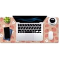 thumbnail image 3 of Large Mouse Pad, Full Desk XXL Extended Gaming Mouse Pad 35.5" X 15.7", Waterproof Desk Mat with Stitched Edge, Non-Slip Laptop Computer Keyboard Mousepad for Office & Home, Strawberry and Daisy, 3 of 6