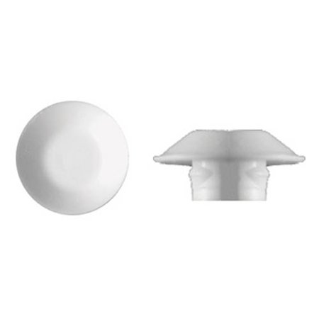 50 1 4 White Plastic Flush Type Hole Plugs 1 2 Head