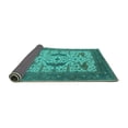 thumbnail image 2 of Ahgly Company Indoor Rectangle Oriental Turquoise Blue Industrial Area Rugs, 4' x 6', 2 of 4