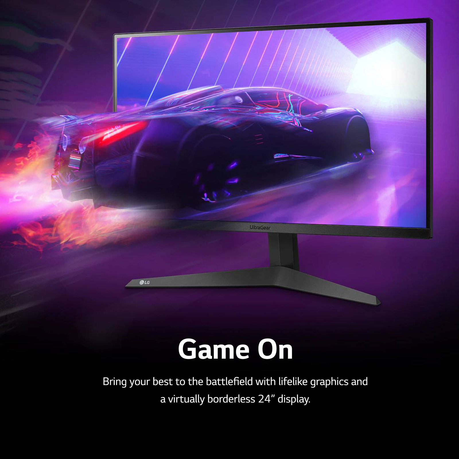 LG 27” UltraGear FHD 1ms 165Hz Gaming Monitor with AMD FreeSync™ Premium & Black Stabilizer (1920 x 1080) - 27GQ40W-B - image 5 of 10